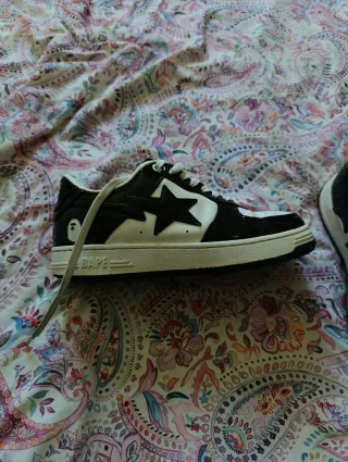 Zapatillas Bape Star Morado Blanco