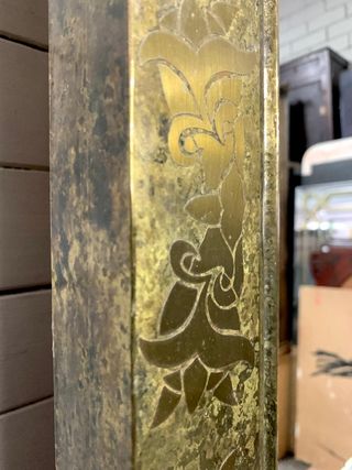 Espejo Vintage Madera y Metal Dorado