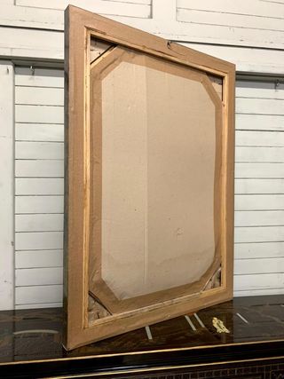 Espejo Vintage Madera y Metal Dorado