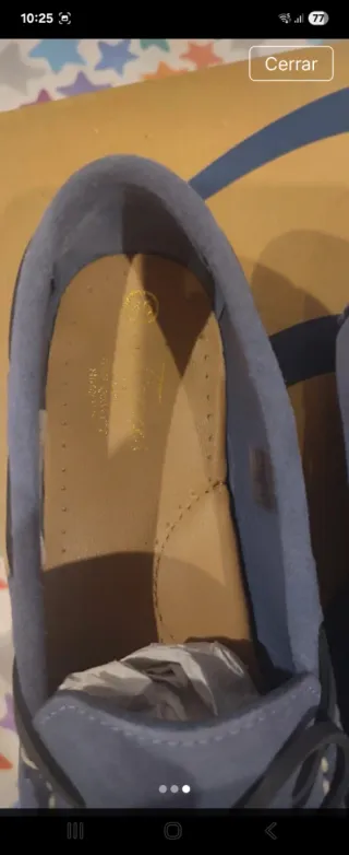 Nauticas de piel niño azul