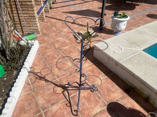 Lote de Soportes para macetas de hierro forjado