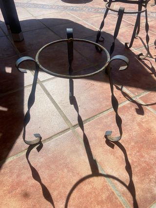 Lote de Soportes para macetas de hierro forjado