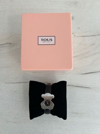 Reloj Tous Oso Negro y Plateado