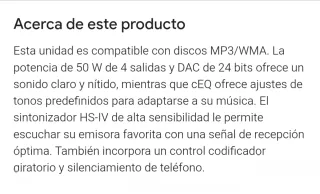 Radio CD JVC KD-G332 Coche