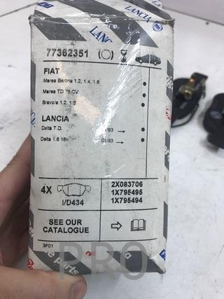 Pastilla freno delanteras fiat