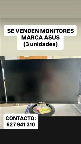 Monitores ASUS (3 unidades) - 50€/unidad