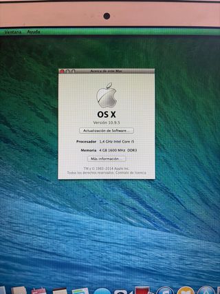 MacBook Air Plata 2014 , acepto cambios apple