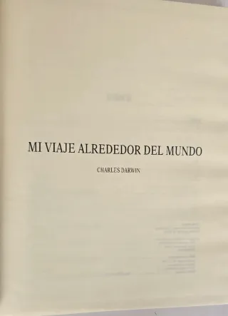 Libro Mi viaje alrededor del mundo de Darwin