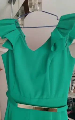 Mono verde mujer. Un uso.