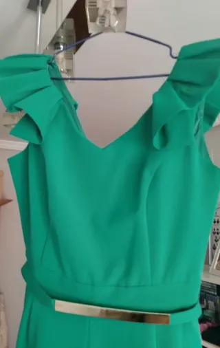 Mono verde mujer. Un uso.