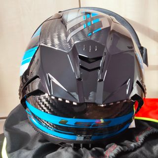 Casco Racing Thunder Carbon Volt Negro Azul