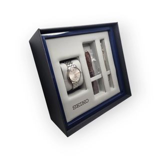 RELOJ SEIKO AUTOMATICO 4R35 PRESAGE PLATEADO + CAJA + ACC + CERTIFICADO