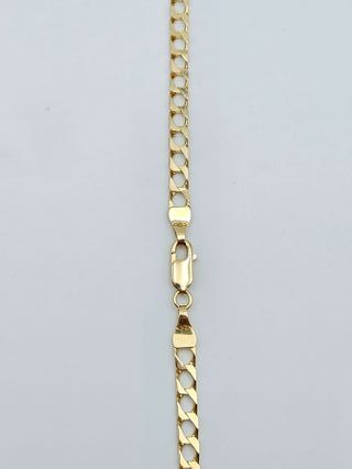 Cadena Oro 18K, Cubana Plana Maciza, 15,47gr, 62cm