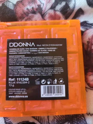 Paletas de sombras DDONNA NEON