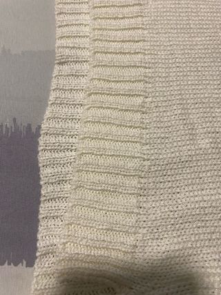 Jersey Zara Punto Oversize Blanco Talla Única