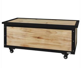 Baúl Madera Exterior con Ruedas