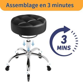 Taburete OUTMASTER regulable en altura con ruedas