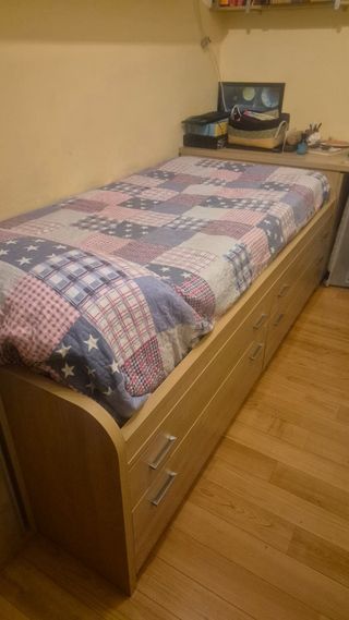 URGE!Cama individual con cajones