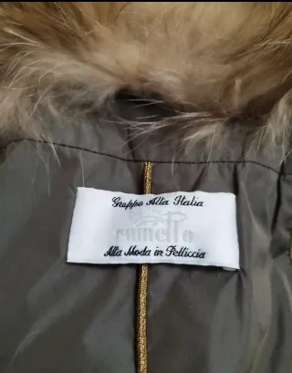 Piumino donna con pelliccia