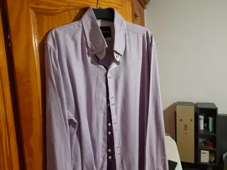 Camisa 7 Camicie Rosa y Morado