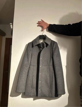 Cappotto Patrizia Pepe Grigio Melange Taglia 40