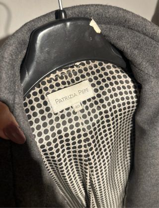 Cappotto Patrizia Pepe Grigio Melange Taglia 40