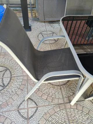 Mesa y 6 Sillas Jardín Metal