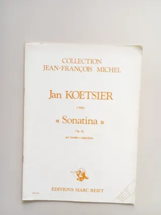 Partitura Jan Koetsier Sonatina Op. 56  trompeta