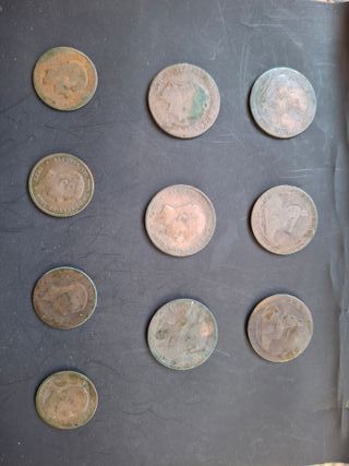 L30 - Monedas cobre Alfonso XII