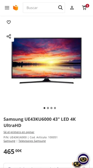 Smart TV 4K UHD Samsung 43 Slim