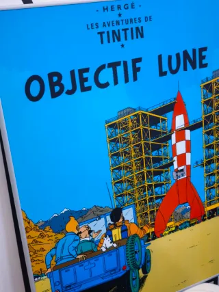 Cuadro Tintín Objectif Lune