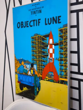 Cuadro Tintín Objectif Lune