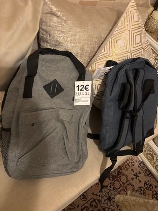 Nuove zaini da indossare (grigi e blu)