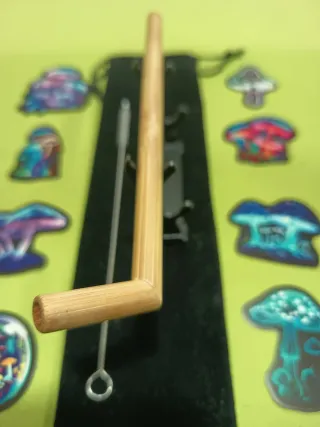 Tepi artesanal de bambú para Rapé