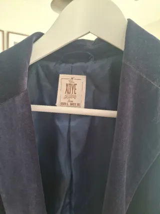 Americana terciopelo azul XOYE talla L