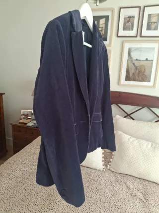 Americana terciopelo azul XOYE talla L