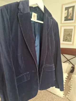 Americana terciopelo azul XOYE talla L