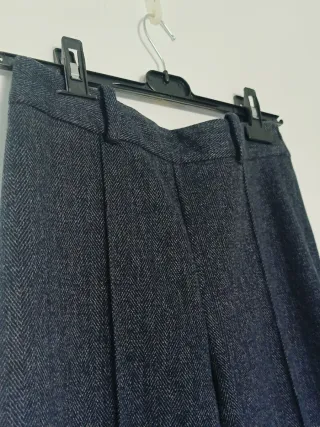 Pantalón vestir negro y azul