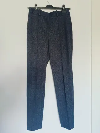 Pantalón vestir negro y azul