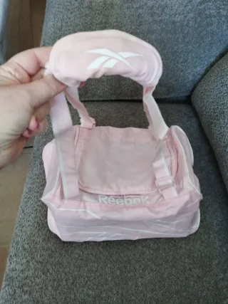 Bolsa Deporte Reebok Niña Rosa y Blanca