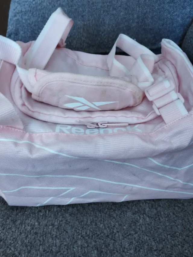 Bolsa Deporte Reebok Niña Rosa y Blanca