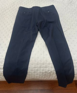 Traje de lana azul Massimo Dutti