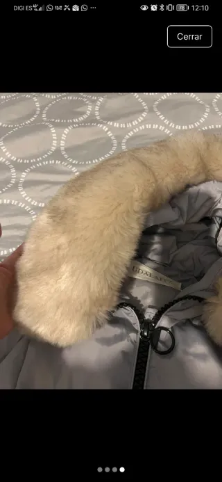 Abrigo plumas de la marca Udalaitz. Muy poco uso.
