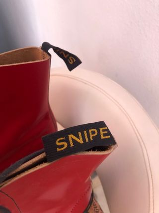 Botas Snipe Rojas Sin Estrenar , número 39.