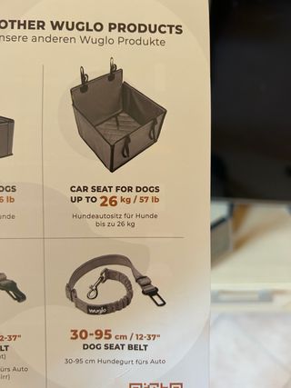 Sedile Auto per Cane Taglia M con Cintura