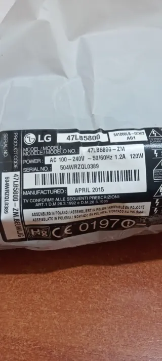 Placa Base LG EAX65423801 (2.2) REV 2.1 LG47LB5800