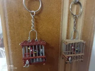 Jaulas miniatura para pájaros (2 unidades).