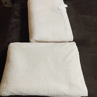 Juego 2 Mantas Zara Home polar piqué Beige