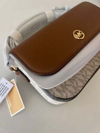 Bolso Michael Kors Marrón y Blanco Nuevo