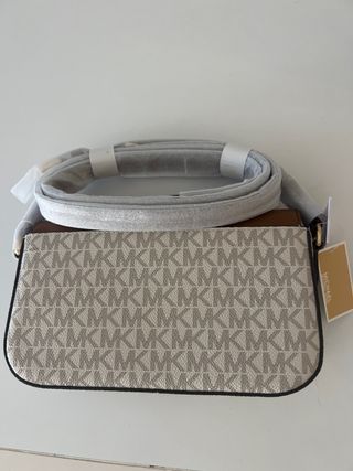 Bolso Michael Kors Marrón y Blanco Nuevo